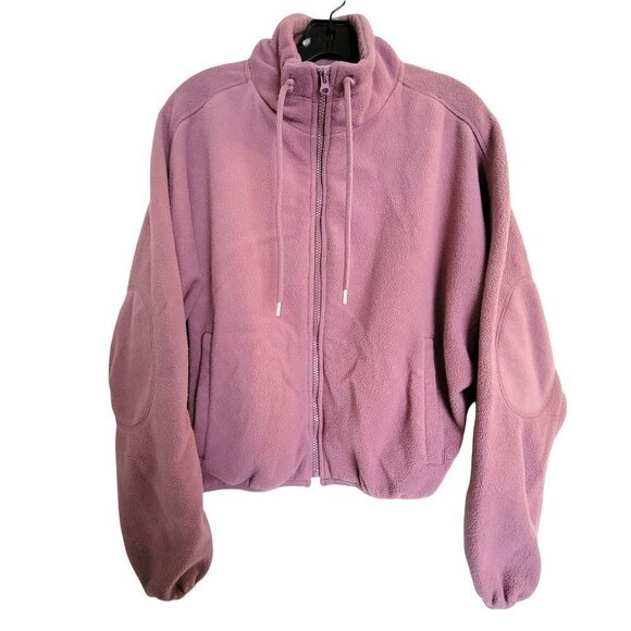 Forever 21 Purple Fleece Full Zipper Drawstring Long Sleeve Cozy Jacket Size XS - Picture 1 of 10